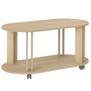 Mesa de Centro MDF Sala de Estar 91 cm 4620 Naturale ARLY