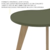 Mesa de Centro MDF Tampo Curvo 91 cm 4715 Menta ARLY