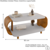 Mesa De Centro Organica Floripa 92 cm Off White Cinamomo BECHARA