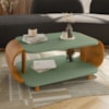 Mesa De Centro Organica Floripa 92 cm Pistache Naturalle BECHARA