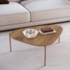 Mesa de Centro Organica Pe Metal Dourado Hanover 28014 Artesano