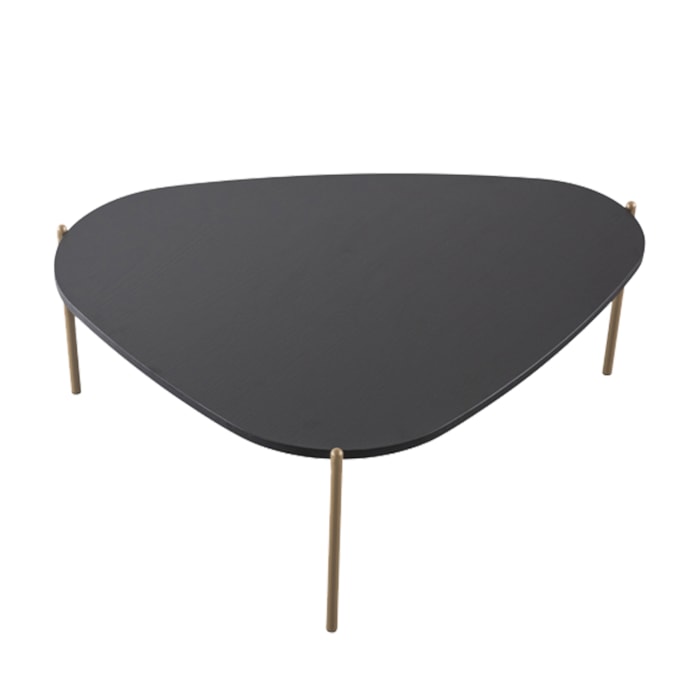 Mesa de Centro Organica Pe Metal Dourado Nero 28014  Artesano