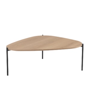 Mesa de Centro Organica Pe Metal Preto Hanover 28015 Artesano