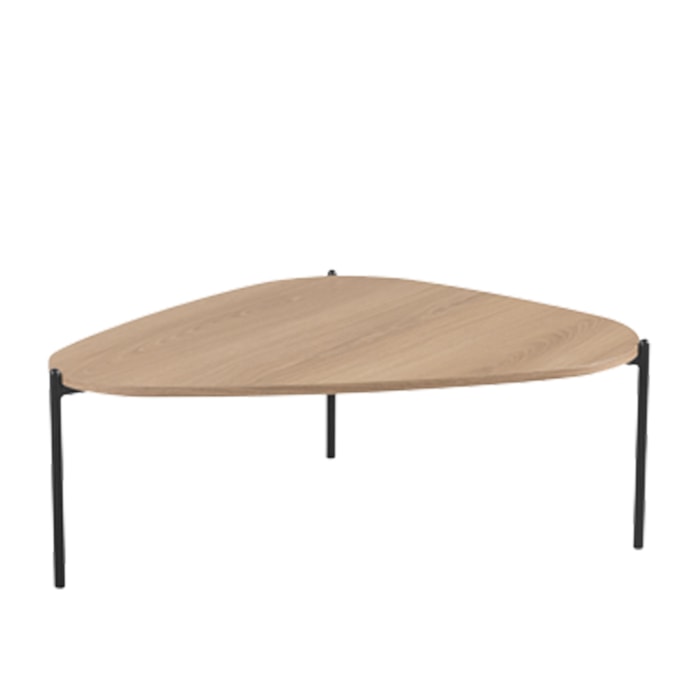 Mesa de Centro Organica Pe Metal Preto Hanover 28015 Artesano