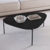 Mesa de Centro Organica Pe Metal Preto Nero 28014 Artesano