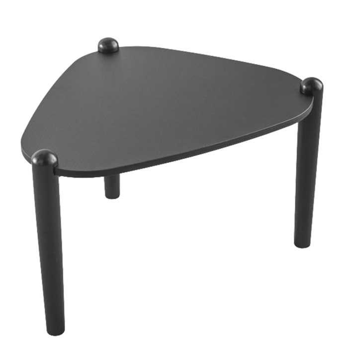 Mesa de Centro Organica Pes Madeira Nero Preto 28012 Artesano