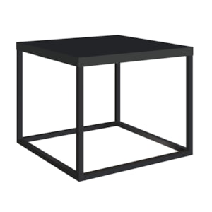 Mesa De Centro Ou Lateral Cube P 24801 Linha Complementos Preto Preto Artesano