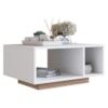 Mesa de Centro Para Sala 2 Nichos 60X45 cm B58 Branco NOVAM
