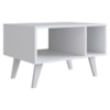 Mesa de Centro Para Sala 4 Pés ABS 60X45 cm B60 Branco NOVAM