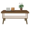 Mesa de Centro Para Sala 91 cm 3840 Pinho Off White ARLY