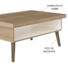 Mesa de Centro Para Sala 91 cm 4150 Carvalho Off White ARLY