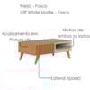 Mesa de Centro Para Sala 91 cm Jeri Freijo Off White Matte Colibri