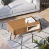 Mesa de Centro Para Sala 91 cm Jeri Freijo Off White Matte Colibri
