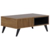 Mesa de Centro Para Sala 91 cm Jeri Noce Milano Preto Colibri