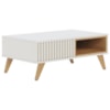 Mesa de Centro Para Sala 91 cm Jeri Off White Freijo Colibri