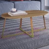 Mesa De Centro Para Sala De Estar 27941 Hanover Dourado Artesano