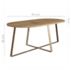 Mesa De Centro Para Sala De Estar 27941 Hanover Dourado Artesano