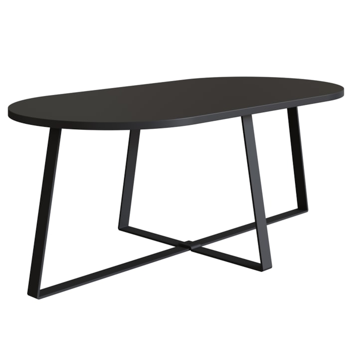Mesa De Centro Para Sala De Estar 27941 Preto Artesano