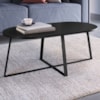 Mesa De Centro Para Sala De Estar 27941 Preto Artesano