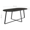 Mesa De Centro Para Sala De Estar 27941 Preto Artesano