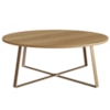 Mesa De Centro Para Sala De Estar 27947 Hanover Dourado Artesano