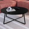 Mesa De Centro Para Sala De Estar 27947 Preto Artesano