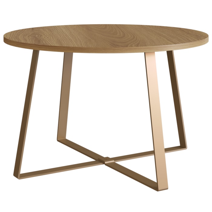 Mesa De Centro Para Sala De Estar 27948 Hanover Dourado Artesano