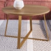 Mesa De Centro Para Sala De Estar 27948 Hanover Dourado Artesano