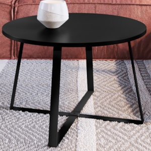 Mesa De Centro Para Sala De Estar 27948 Preto Artesano