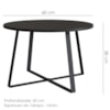 Mesa De Centro Para Sala De Estar 27948 Preto Artesano