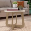 Mesa de Centro Para Sala de Estar 59 cm 4551 Off White Carvalho ARLY