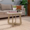 Mesa de Centro Para Sala de Estar 59 cm 4551 Off White Carvalho ARLY