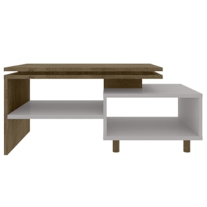 Mesa De Centro Para Sala Lima 90 cm Off White Naturalle BECHARA