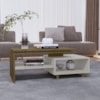 Mesa De Centro Para Sala Lima 90 cm Off White Naturalle BECHARA