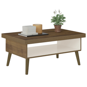 Mesa De Centro Sala 91 cm Lucca 3840 Pinho Off White ARLY