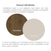 Mesa De Centro Sala 91 cm Lucca 3840 Pinho Off White ARLY