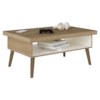 Mesa De Centro Sala 91 cm Lucca 4150 Carvalho Off White ARLY