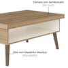 Mesa De Centro Sala 91 cm Lucca 4150 Carvalho Off White ARLY
