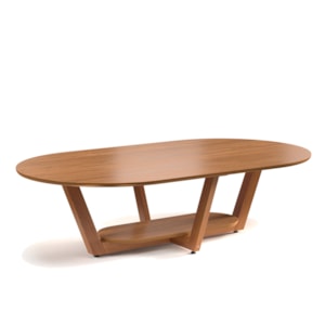 Mesa De Centro Sala De Estar Elegance 120 cm Nature Tebar