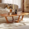 Mesa De Centro Sala De Estar Elegance 120 cm Nature Tebar