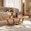 Mesa De Centro Sala De Estar Elegance 120 cm Nature Tebar