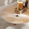Mesa De Centro Sala De Estar Elegance 120 cm Off White Nature Tebar