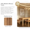 Mesa De Jantar 1 Banco 2 Cadeiras Nature Madeira Macica Taeda Rustico Claro Festra
