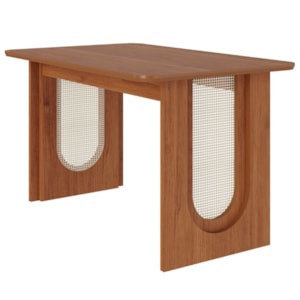 Mesa de Jantar 4 Lugares Tampo MDF 130 cm 20587 Cinamomo MOLCI