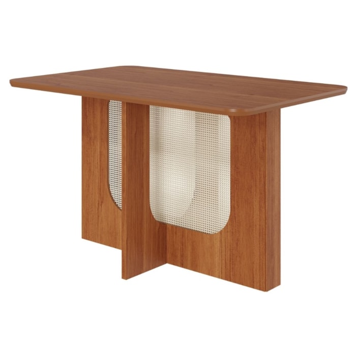 Mesa de Jantar 4 Lugares Tampo MDF 130X80 cm 20584 Cinamomo MOLCI