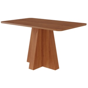 Mesa de Jantar 4 Lugares Tampo MDF 130X80 cm 20592 Cinamomo MOLCI