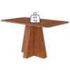 Mesa de Jantar 4 Lugares Tampo MDF 130X80 cm 20592 Cinamomo MOLCI