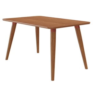 Mesa de Jantar 4 Lugares Tampo MDF 130x80 cm 21132 Cinamomo MOLCI