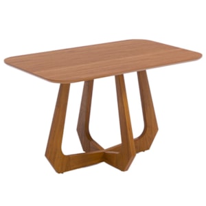 Mesa de Jantar 4 Lugares Tampo MDF 130X80 cm 21160 Cinamomo NATUEM
