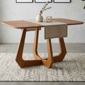 Mesa de Jantar 4 Lugares Tampo MDF 130X80 cm 21160 Cinamomo NATUEM